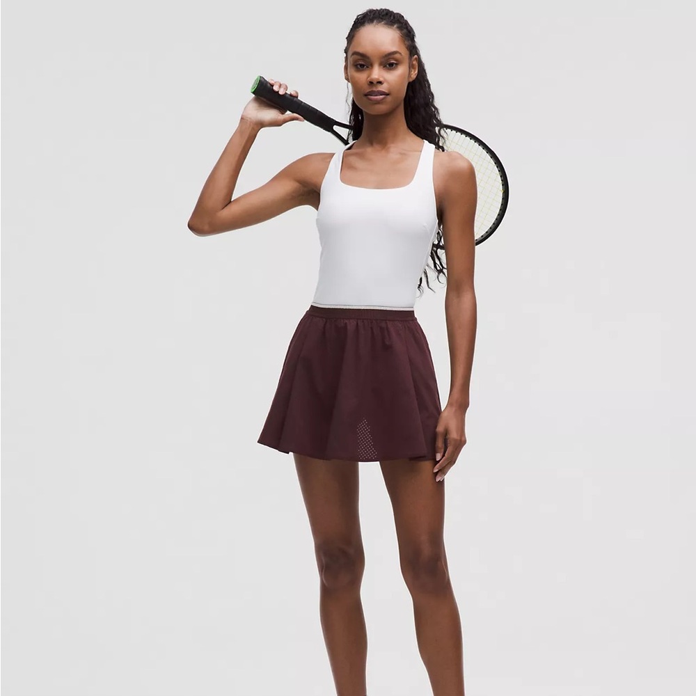 NWT lululemon Perforated Narrow Waistband Tennis Skirt